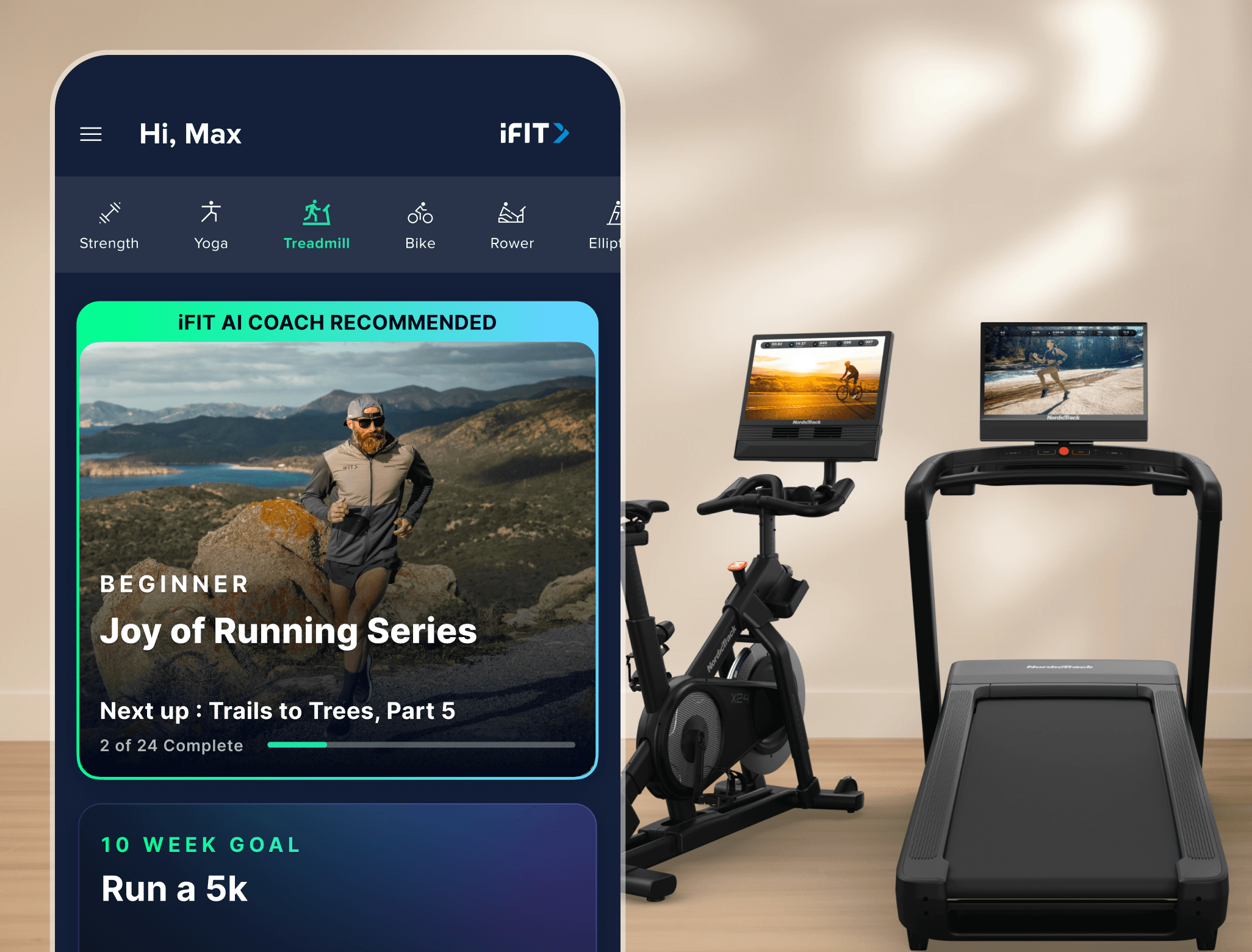 Get movingwith iFIT for Equipment